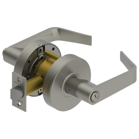 Hager Privacy Lock, Withnell Lever, Satin Chrome 2540 WTN US26D